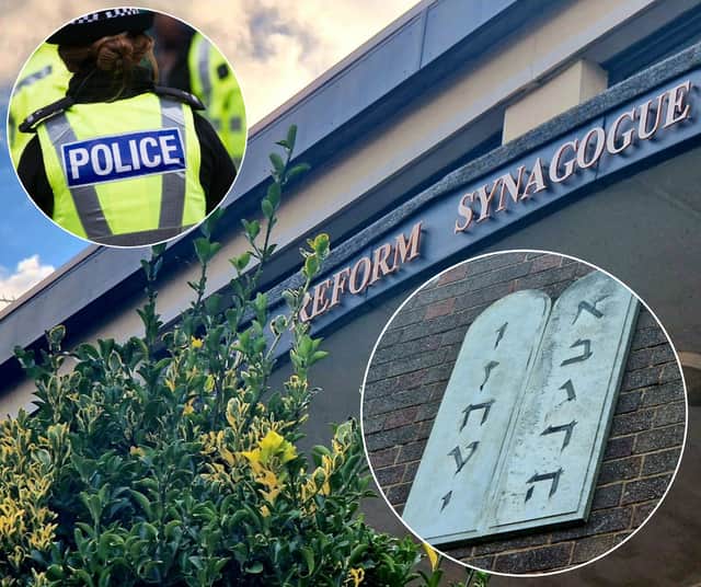 Synagogue leaders have thanked the Blackpool community for standing with them after they were subjected to a horrific anti-Semitic hate crime.