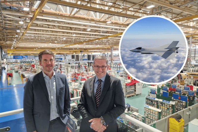 Fly Ba System BAE Systems' 'history making' new jet is the Fylde coast through and ...
