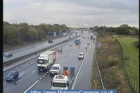Major delays of up to 50 minutes and 5 miles of congestion on M6 close to M55