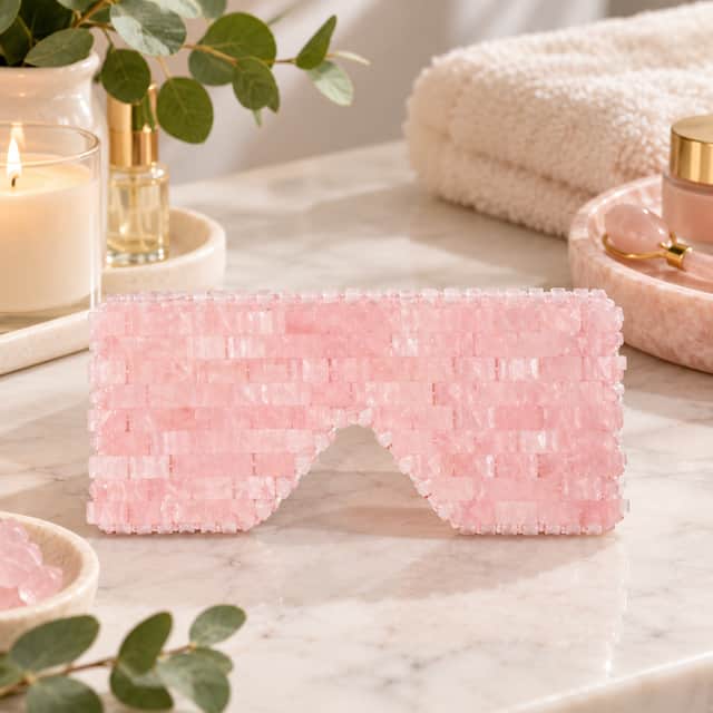 Pair Botanics rose quartz eye mask with the brand's nourishing facial oil for a soothing skincare ritual that makes a little me-time feel extra special.