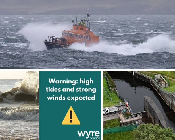 Flood gates at Cleveleys, Fleetwood and Knott End have been closed as of Friday morning as a precaution against potential flooding and airborne debris caused by strong winds associated with Storms Austen and Boelo.