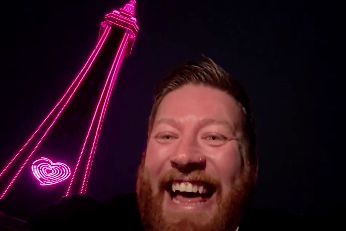 Blackpool Tower lit pink for breast cancer awareness campaign