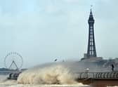 Storm Boelo hits Blackpool's South Promenade