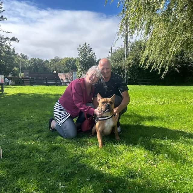 French bulldog cross, Delboy, named after the much-loved Only Fools and Horses character, was continually overlooked by potential adopters and became RSPCA’s Longview Animal Centre in Stalmine longest-staying resident. He has now found his forever home with Mike and Corinne Neale