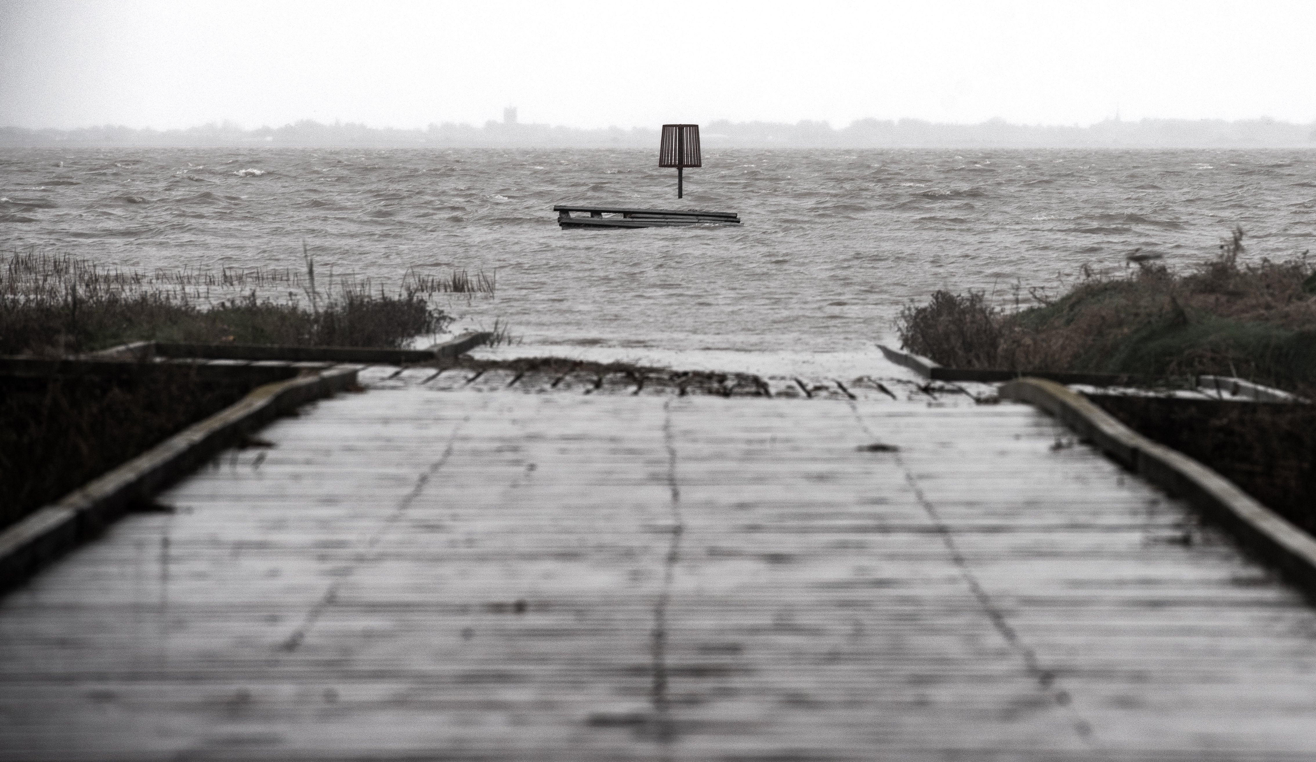 Lytham jetty is snapped in two by dangerous Storm Boelo winds