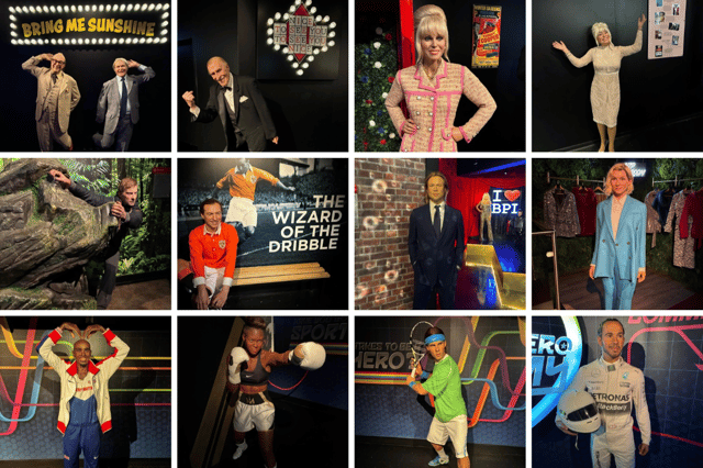 The famous waxworks at Madame Tussauds Blackpool