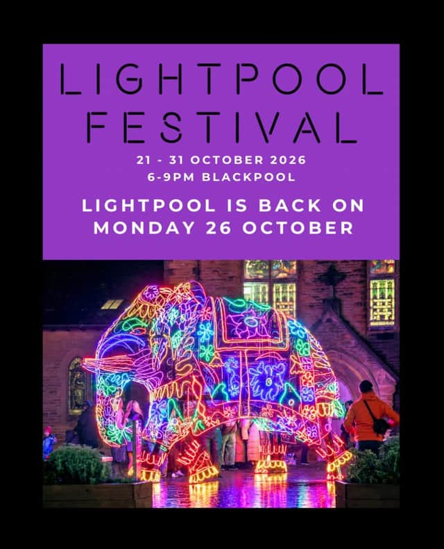 Blackpool’s Lightpool Festival is set to return tonight (Monday, October 26), after events on Saturday and Sunday were cancelled due to Storm Boelo.