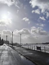 Lytham Coastguard has carried out a patrol along the Fylde Coast after strong winds, wet weather and rising tides prompted concerns about public safety.