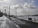 Lytham Coastguard has carried out a patrol along the Fylde Coast after strong winds, wet weather and rising tides prompted concerns about public safety.