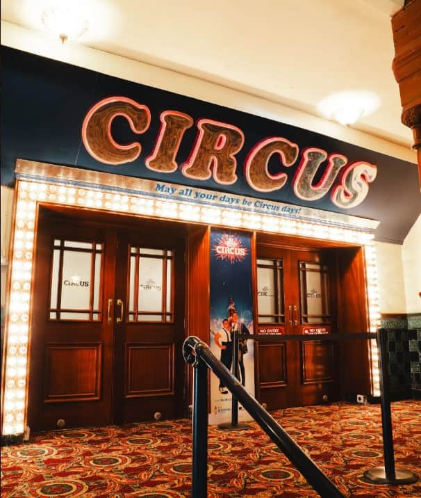The entrance to Blackpool Tower Circus Arena