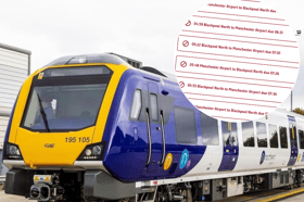 Train services between Blackpool North and Manchester Airport are being disrupted on Monday, October 26, following damage to overhead electric wires between Preston and Bolton.