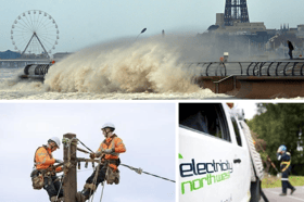 A total of 144 properties across the Fylde Coast and Wyre are without electricity following power cuts linked to unexpected incidents affecting overhead and high-voltage cables amid Storm Boelo.