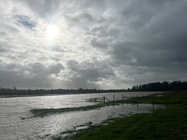 High water levels on the River Wyre