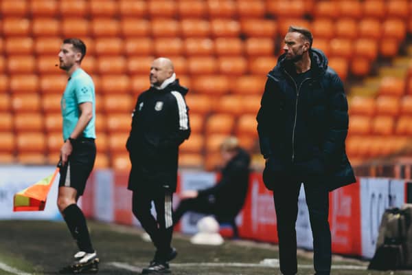 Blackpool head coach Ian Evatt