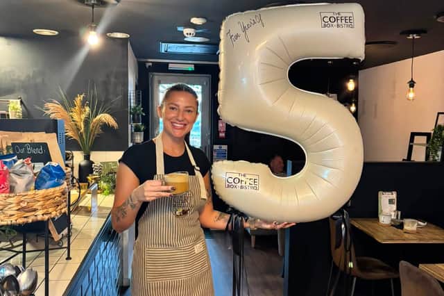 Rosie MacKay celebrates five years at Coffee Box and Bistro