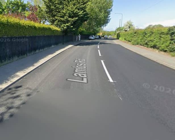 There's been an update on a major  housing scheme on Lambs Road in Thornton|Google