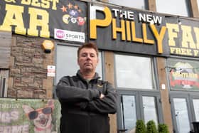 The New Philly bar has had the roof blown off during the high winds of Storm Boelo, as Nick Pritchard is faced with a huge task of repairing the damage. Photo: Lucinda Herbert