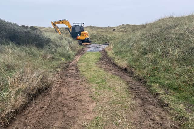 Work is already underway in the dunes at St Annes