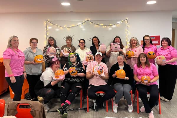 Blackpool FC Community Trust showed its support for Breast Cancer Awareness Month in October