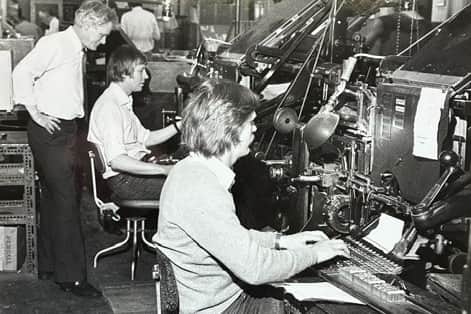 The old Victoria Street offices of the Blackpool Gazette included printing presses and other traditional production facilities