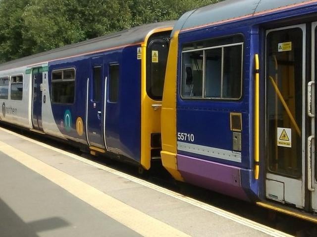 A Pacer and a Sprinter hitched together to make sure services are accessible for disabled passengers until the Pacers are taken out of service