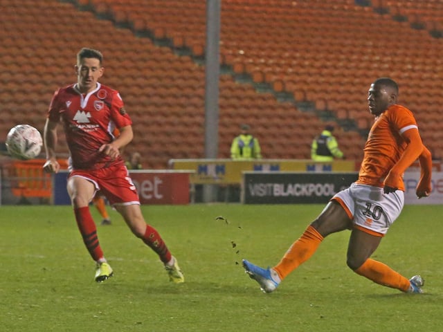 Sullay Kaikai scored his fifth goal of the season against Morecambe
