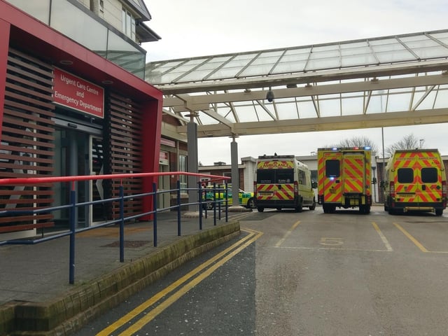 Outside A&E at Blackpool Victoria Hospital in January 2018 (Picture: JPIMedia/Daniel Martino)