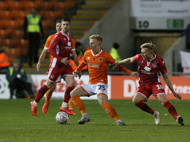 Callum Guy had to settle for a bench spot against Morecambe but again impressed boss Simon Grayson