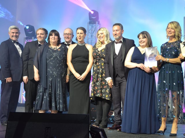 Winners of the Clinical Team of the Year, sponsored by Medstrom, the Infection Incident Response Team.