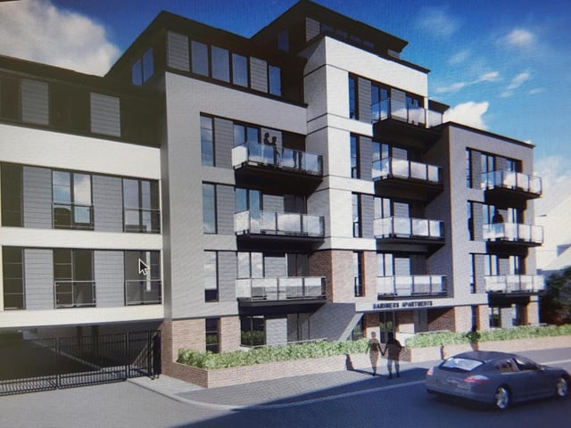 Artists impression of the proposed flats
