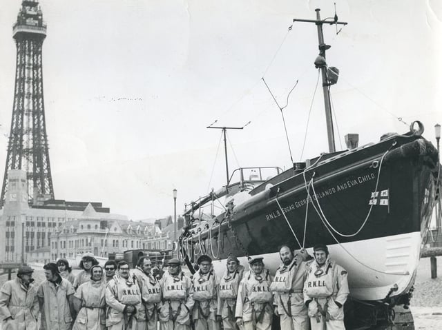 Blackpool Lifeboat and the crew in the 1970s
