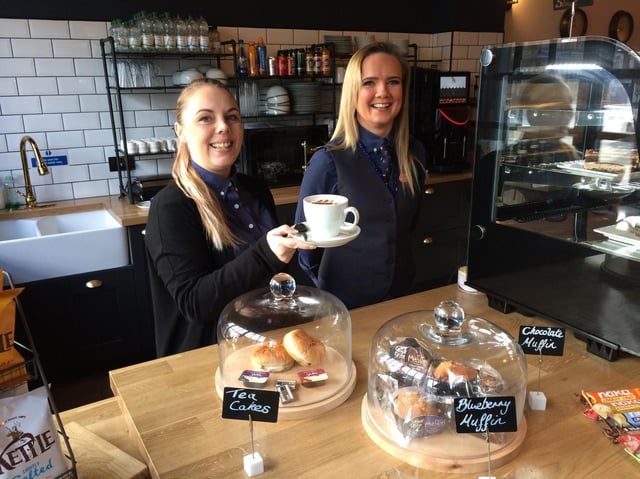 Blackpool Resort Coffee Lounge cashless cafe in Reeds Avenue. Pictured are Dana King, left, and Zella Hughes