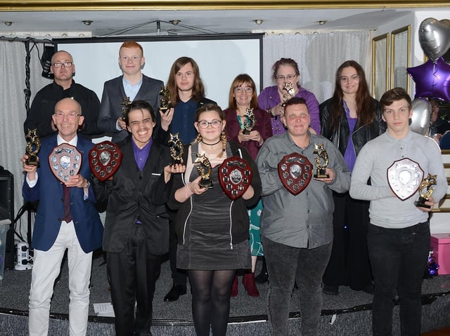 Some of the winners and runners-up with their awards