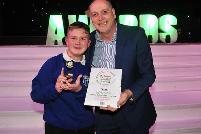 Harry Blunden, Highfurlong School is Winner of the Primary School Pupil of the Year Award at the Blackpool Gazette Education Awards