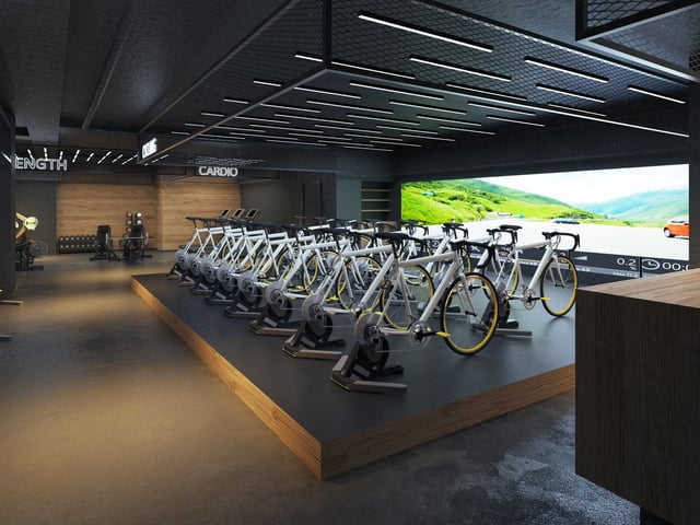 How the Cybele Velo fitness centre will look in Brussels
