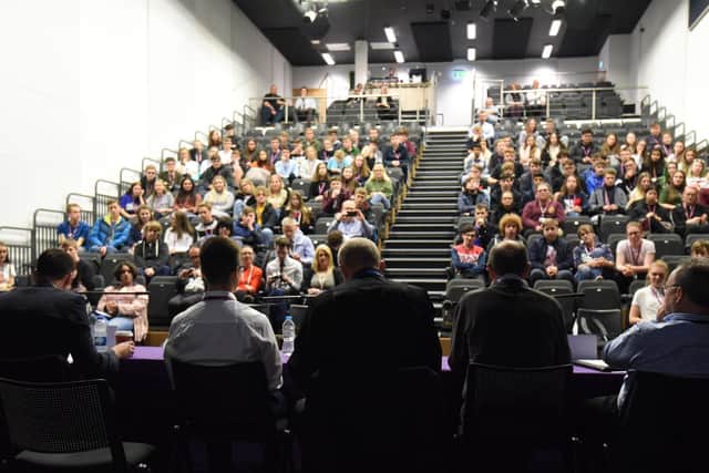 Local political candidates faced Blackpool Sixth Form students in a questions and answers session last week