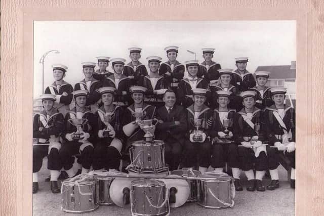 Members of Fleetwood Sea Cadets in the 1960s, including Stephen Carr and Dave Morris