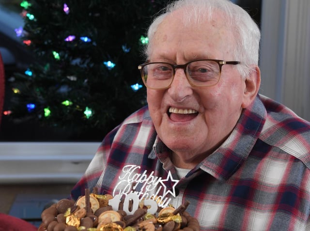 John (Jackson) Orr enjoys his cake