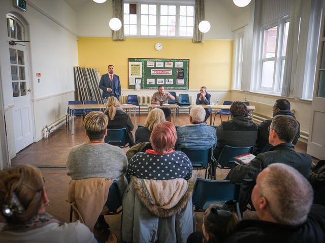 A meeting was held between political candidates Chris Webb and Paul Maynard, and Cleveleys traders.