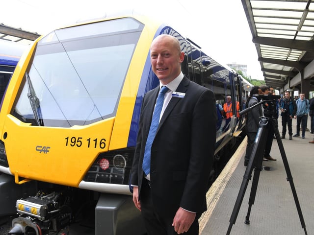 Chris Jackson of Northern with one of the new trains