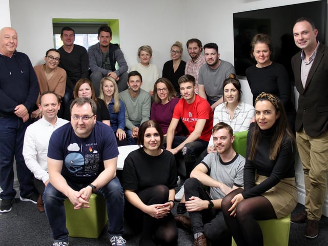 The team from ICG in Warton