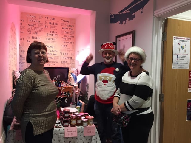 Volunteers at the centre helped to raise 1600 for unpaid carers.