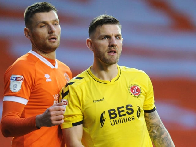 Ash Eastham (right) has recently regained his place in Fleetwood's starting side