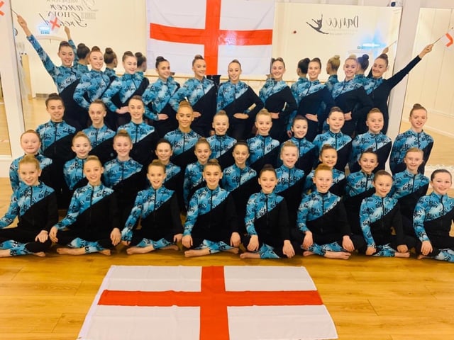 Members of Langley Dance Academy who will compete in the Dance World Cup in Rome next year
