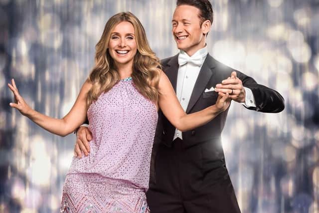 Louise Redknapp as she appeared on BBC's Strictly Come Dancing