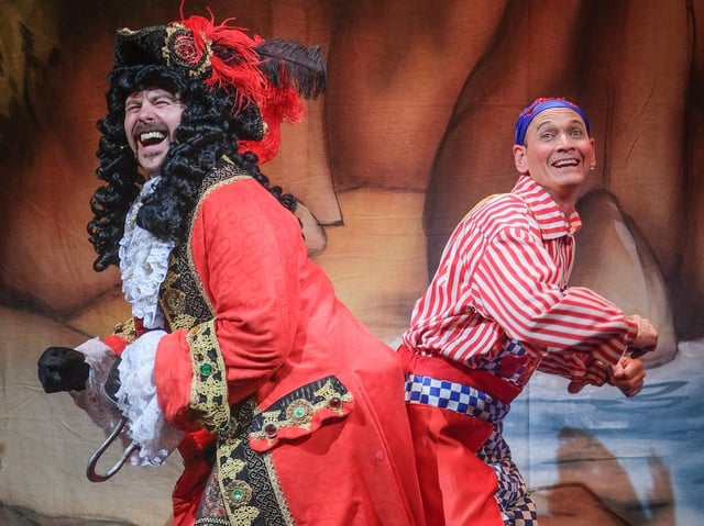 Peter Pan at Blackpool Grand Theatre with Tom Lister and Steve Royle. Pictures: Martin Bostock