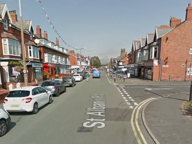 St Albans Road in St Annes, where a woman, 83, was knocked over in a hit-and-run at around 2.05pm on Thursday, December 12, 2019 (Picture: Google)