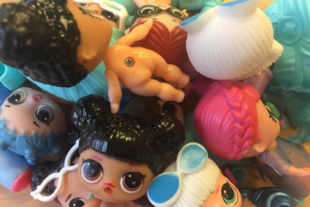 The counterfeit L.O.L. dolls which contain dangerous chemicals