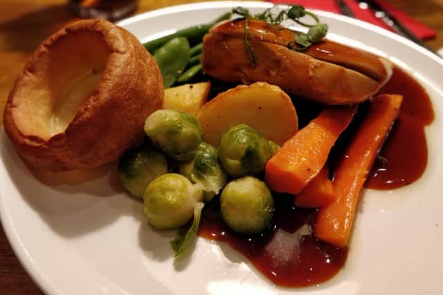 The roast chicken dinner