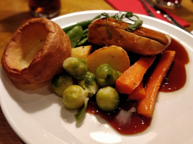 The roast chicken dinner